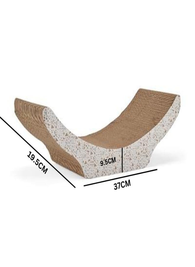 KittuPet Cat Scratching The Surface Cardboard Hammock Cat Scratcher in Various Styles, 23.5" L X 9.5" W X 7.5" H, Large Size - Image 2